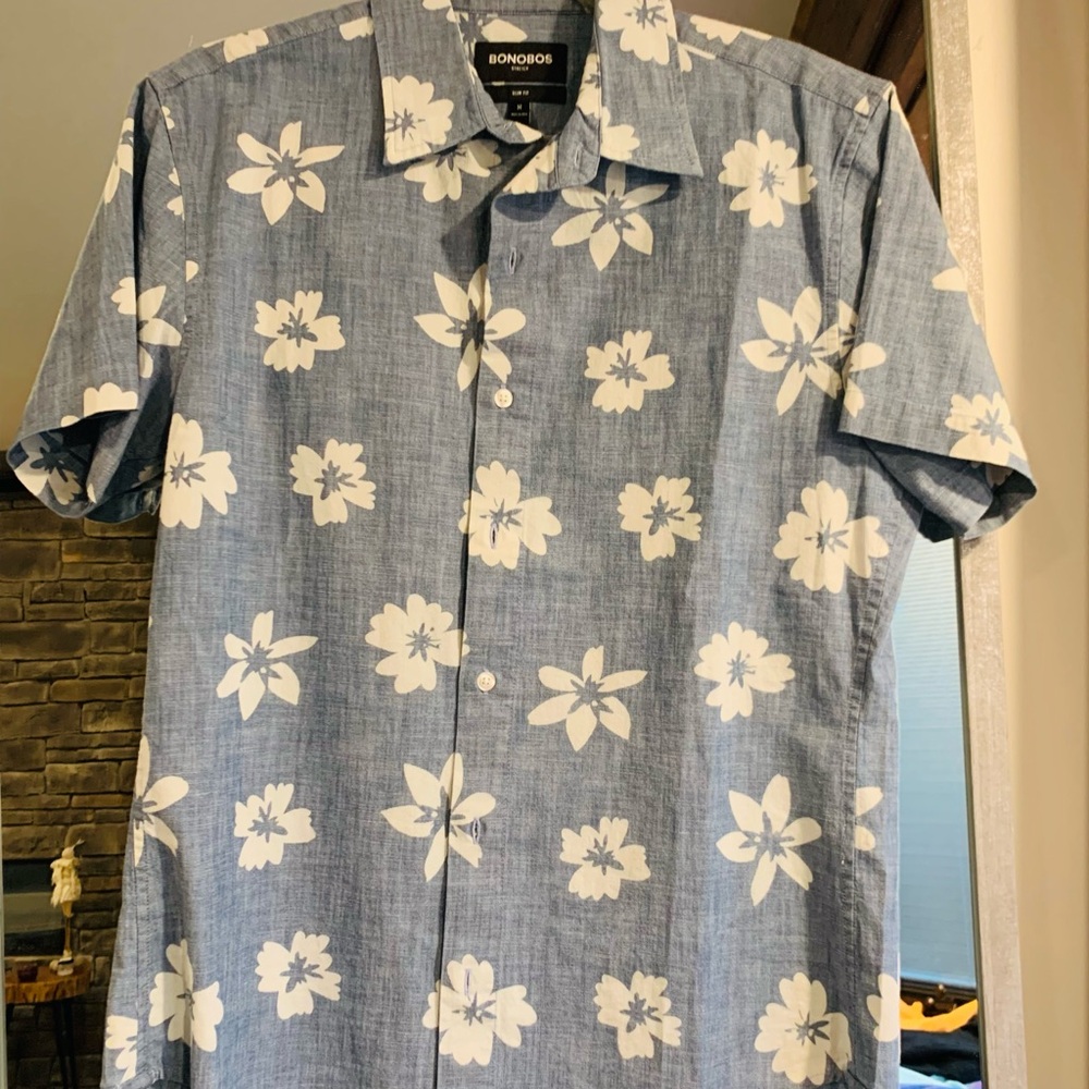 Bonobos Chambray Floral Men's Shirt